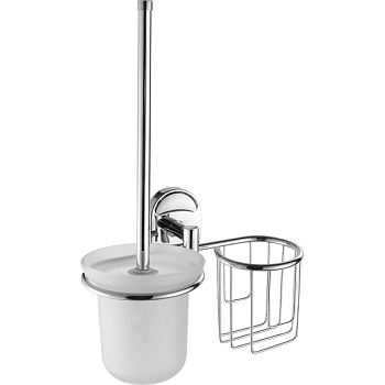 Ершик для унитаза с держателем освежителя воздуха FASHUN A1910-1, хром