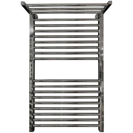 Электрический полотенцесушитель Ника Modern ЛМ 3 100x50 масляный с полкой Хром 20 перекладин, артикул ЛМ 3 ЭЛ хром 100х50