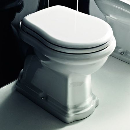 KERASAN Retro Унитаз напольный слив в пол, цвет белый, артикул 101001