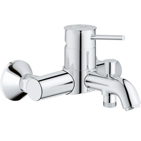 Смеситель для ванны с душем  GROHE BAU 32865000 (хром, L-19), шт, артикул 32865000