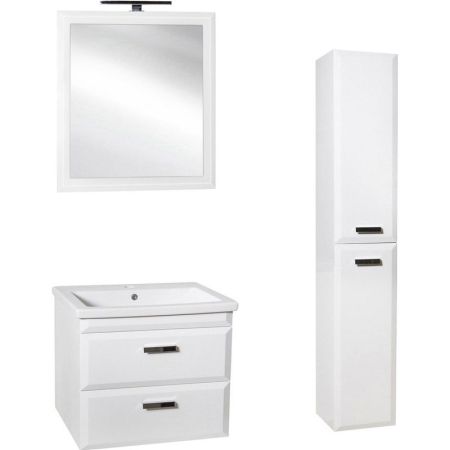 Тумба под раковину Style Line Лотос 70 Люкс Plus подвесная Белая, артикул СС-00000376