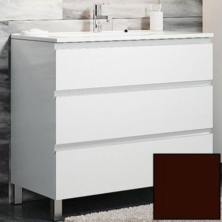 Тумба с раковиной SanVit Авеню-3 100 kavenu3100 в цвете Ral Шоколад Тумба с раковиной SanVit Авеню-3 100 kavenu3100 в цвете Ral Шоколад