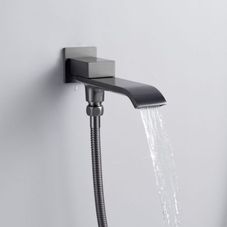 Душевая система встраиваемая Shevanik S4035T, оружейная сталь