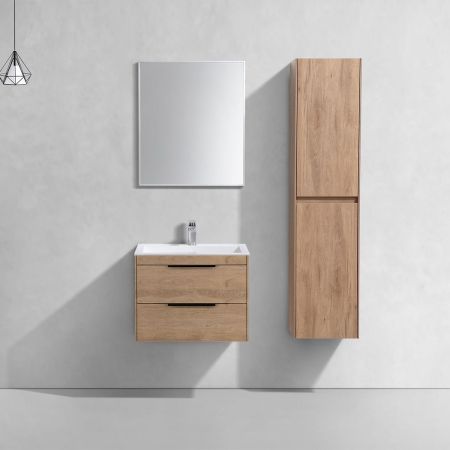 База под раковину Chiara 2D 600 подвесная, 2 выкатных ящика soft-close, N.Oak, артикул VMC-2C2600NO