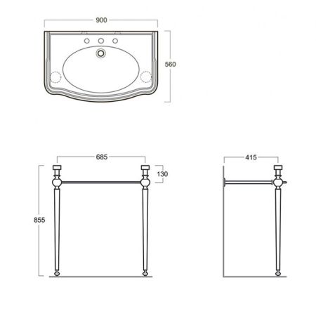 SIMAS Arcade Структура для консоли AR864, цвет хром, артикул ARCG1cr