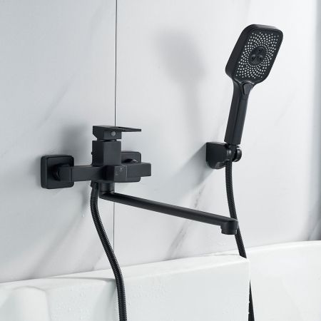 Смеситель для ванны Raffine F2296H, черный, артикул F2296H