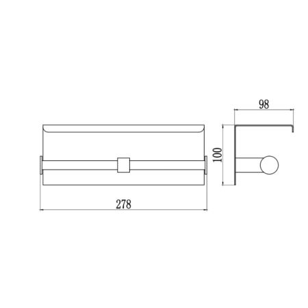 Держатель для туалетной бумаги Savol S-00AK57, хром, артикул S-00AK57