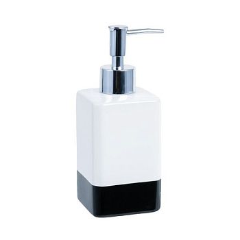 Дозатор жидкого мыла FIXSEN TEXT FX-230-1, белый/черный