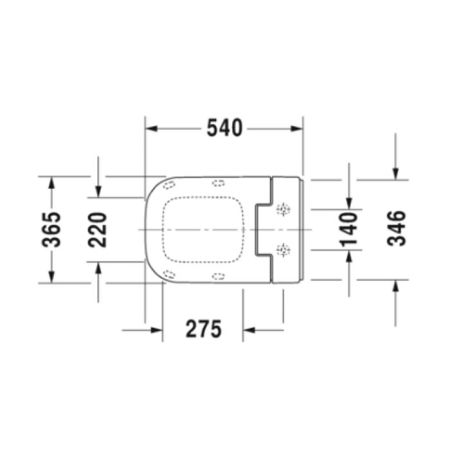 Duravit SensoWash Slim Сиденье для унитаза унитаза SensoWash с душем, 365х540 мм,цвет белый, артикул 611300002000300