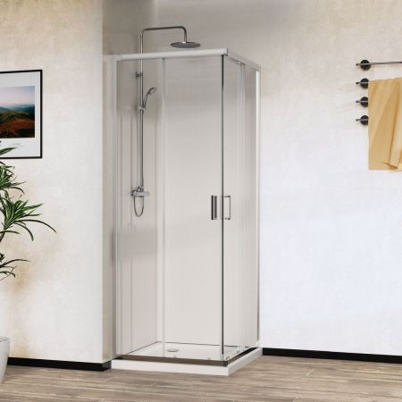 Душевые уголки Vincea Душевой уголок City VSS-5CT900CL, 900*900, хром, стекло прозрачное ,, артикул VSS-5CT900CL