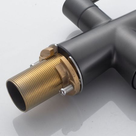 Смеситель для кухни с подключением фильтра Shevanik S528T, оружейная сталь, артикул S528T