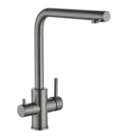 Смеситель для кухни с подключением к фильтру Fmark FS0962Q, графит