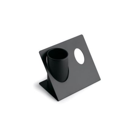 Подставка для электрической зубной щетки, Bertocci, Trecento, ширина, мм-160, глубина, мм-100, высота, мм-120, цвет-черный матовый, артикул 125 4801 0800