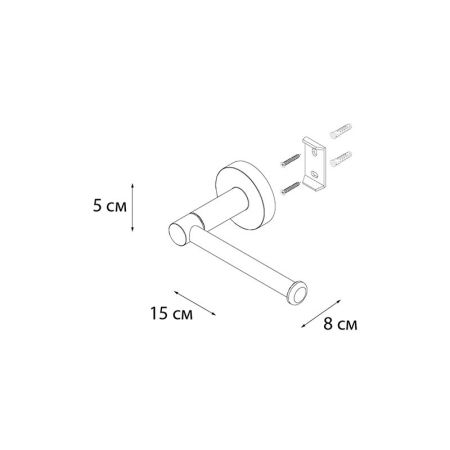 Держатель для туалетной бумаги FIXSEN COMFORT    GOLD FX-87010A, золото матовое, артикул FX-87010A