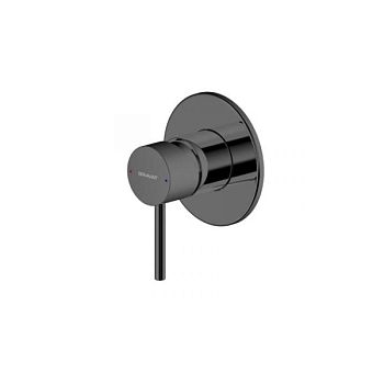 Смеситель для душа встраиваемый на 1 потока Bravat Arc PB86061BW-A1-ENG, черный