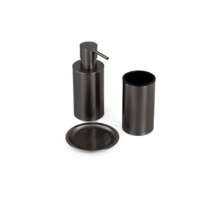Stil Haus Hashi, настольная металлическая мыльница, цвет оружейная сталь, артикул HS09AP(61)