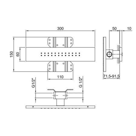 Внутренняя часть форсунки, Fantini, Milano, цвет хром, артикул 86 00 8034A