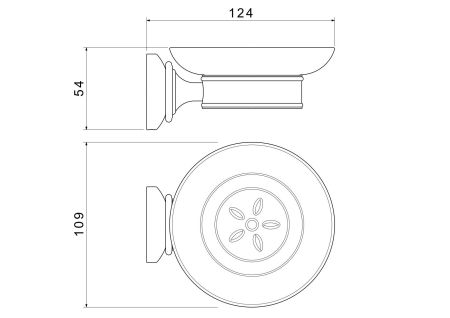 Мыльница AQUATEK, матовый черный AQ4503MB КЛАССИК, артикул AQ4503MB