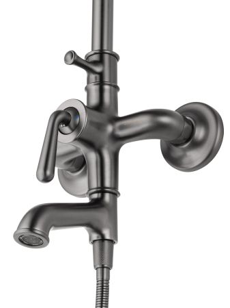 Душевая система WONZON & WOGHAND STEAM, Темный графит (WW-88739008-BGM), артикул WW-88739008-BGM