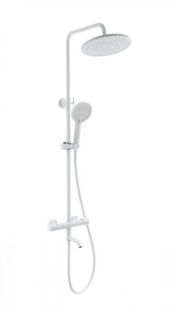 Душевая система с термостатом WONZON & WOGHAND INN 3, Белый матовый (WW-B3065-T1-MW)