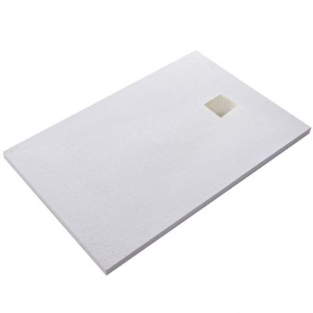 Душевой поддон из искусственного камня Vincea VST-2SR28010W 100x80 Белый матовый без сифона, артикул VST-2SR28010W