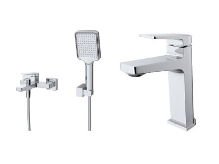 ARDENTE Комплект смесителей для ванной - смеситель для ванны и смеситель для раковины, артикул ARDENTE-VASM/LVM-CRM