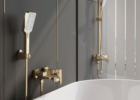 Смеситель для ванны BELZ B60507-5, золото