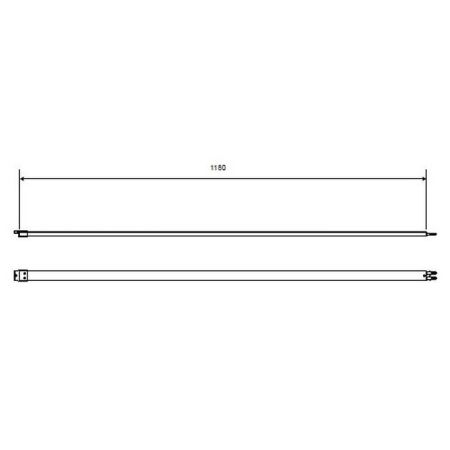 Кронштейн EXCELLENT для серии Fabrika (черный мат), артикул KAEX.CZ.WSPO.1200