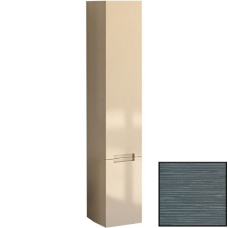 Шкаф пенал SanVit Палома 32 ppal с фактурой под дерево подвесной Шелк Сталь, артикул ppal