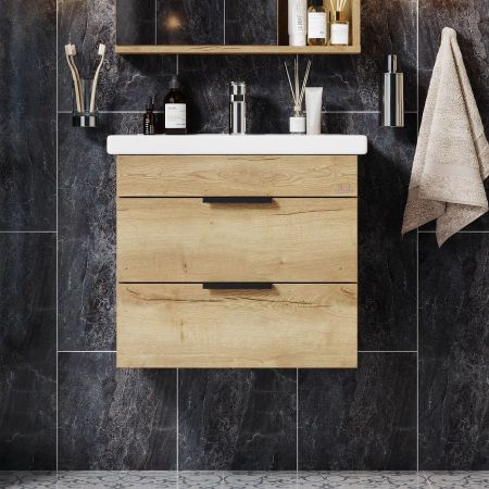 Тумба Onika Легран 50 подвесная, дуб галифакс (ум. Фостер 50/Como 50), артикул 105031