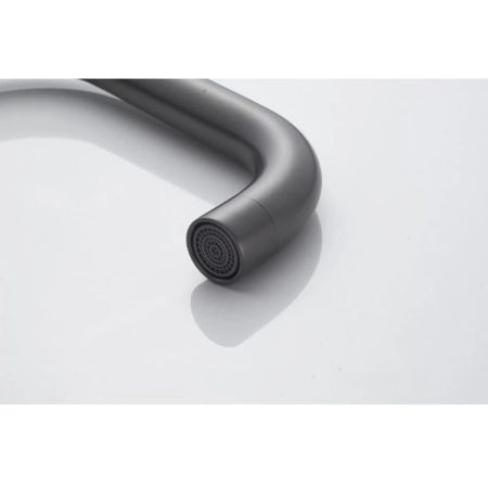 Смеситель для кухни Knotlor KN-61/GM, вороненая сталь, артикул KN-61/GM