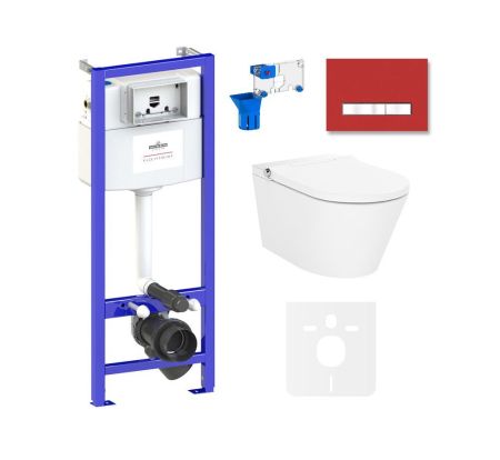 Комплект для подвесного унитаза 7 в 1 Lavinia Boho Relfix Smart V-Clean 87561159, артикул 87561159