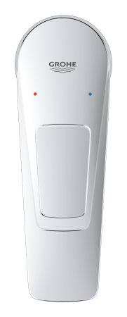 Смеситель для раковины GROHE BauLoop с ограничителем температуры и нажимным донным клапаном, размер S, хром (23878001), артикул 23878001