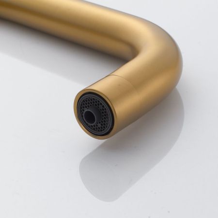 Смеситель для кухни с подключением фильтра Shevanik S528G, золотой сатин, артикул S528G