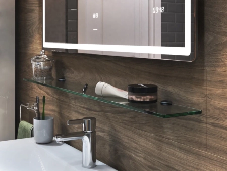 Полка стеклянная VIGO, 70 см, артикул ПЛК-700х120х8