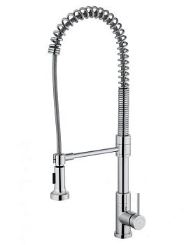Смеситель для кухни высокий с выдвижным изливом WONZON & WOGHAND Хром (WW-422903-CR)