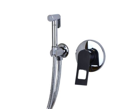 Гигиенический душ со смесителем Bronze de Luxe Element EL28CB, хром/черный, артикул EL28CB