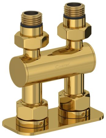 Модуль 2х1/2" прямой EU50 (Золото), артикул 03-1537-1234