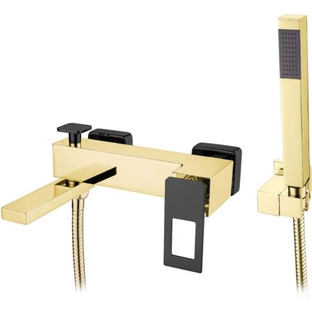Смеситель для ванны Q GoldBlack_Комплект, артикул 143-GB