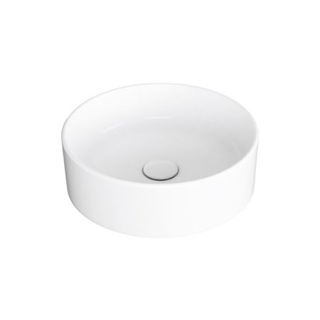 SIMAS FORIU Раковина круглая накладная ø40x13 см, без отв под смеситель,цвет белый