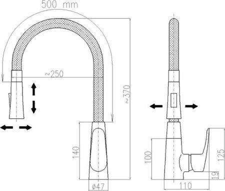 Смеситель для кухни Rav Slezak Amur AM719.5/11B