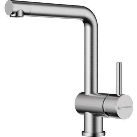 Смеситель для кухни, OMOIKIRI, Tanigawa, тип открывания воды-однорычажный, тип регулирования воды-керамический картридж, монтаж-на раковину/столешницу, отверстия для монтажа-1, высота, мм-283, вынос излива, мм-220, тип излива-поворотный, тип подводки-гибк