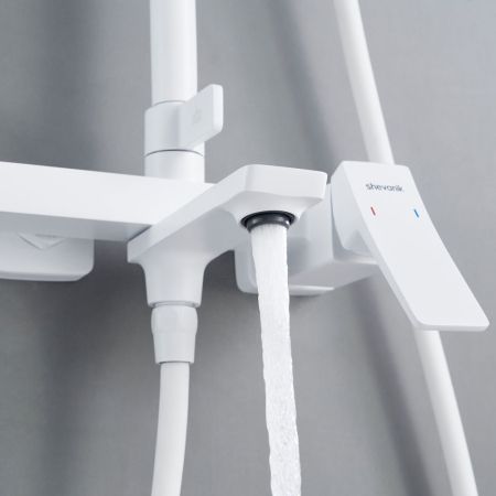 Душевая система Shevanik S4436C, белый