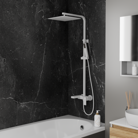 Душевая система DK матовый белый  Bayern.Liszt (DA1513708A04), артикул DA1513708A04