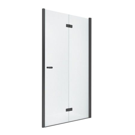 Дверь в нишу NEW TRENDY NEW SOLEO BLACK складные R 70x195 D-0220A (черный)