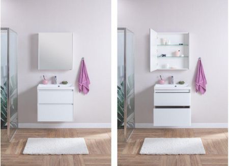 Мебель для ванной Aquanet Гласс 60 белый, артикул 00240458