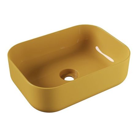 Alice Unica Раковина 50x37хВ16,5, накладная, без отверстия под смеситель, мёд глянцевый