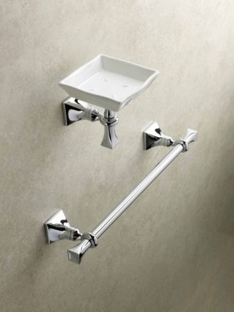 Stil Haus Prisma, настенная керамическая мыльница, цвет золото - белая керамика, артикул PR09(16-BI)