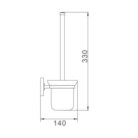 Ершик Haiba HB1910, хром