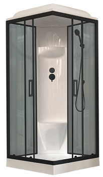 Душевая кабина Royal Bath  RB 80HP6-GT-BL (серое/прозрачное)